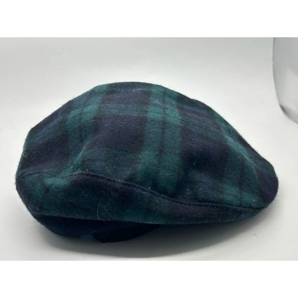 Pendleton Blackwatch Plaid Drivers Hat Mens Size L ( Fit 22